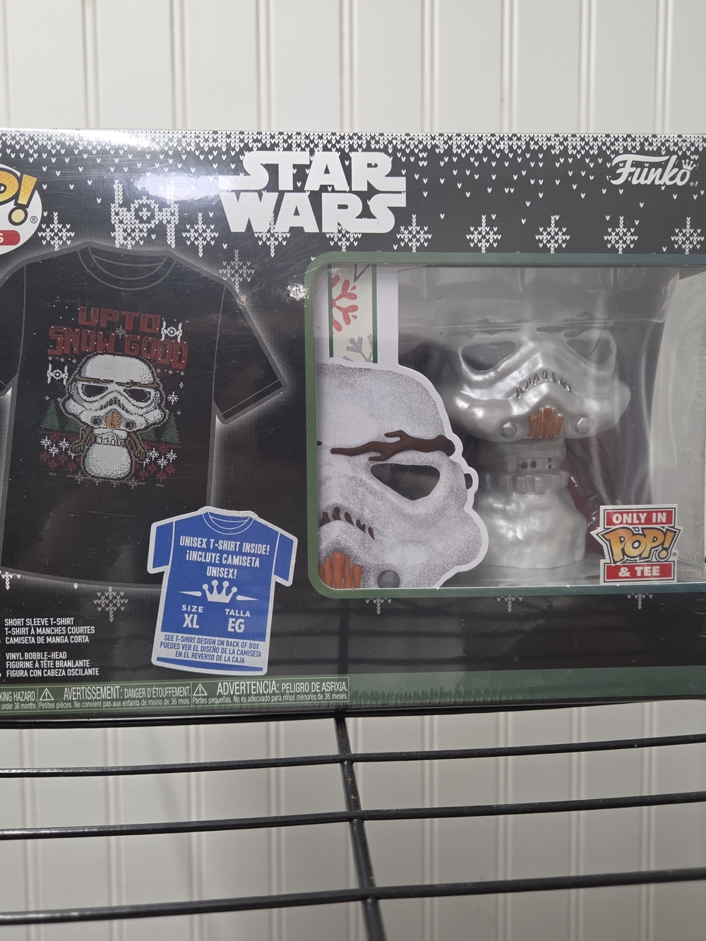 Star Wars Funko Pop & Tee - Black Stormtrooper Holiday Shirt